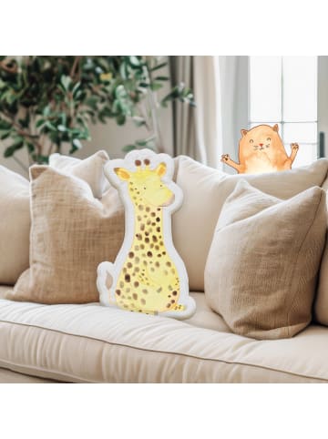 Mr. & Mrs. Panda kissen tier Giraffe Zufrieden ohne Spruch in Weiß