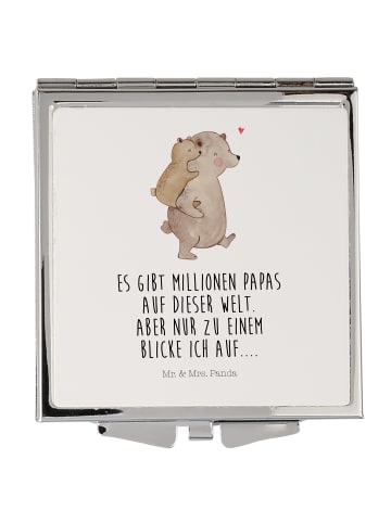 Mr. & Mrs. Panda Mini Spiegel Papa Bär mit Spruch in Weiß
