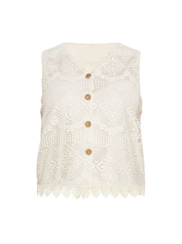 VIRITA Women Vest in Offwhite
