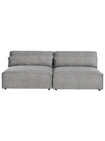 Beliani 2-Sitzer Sofa HELLNAR in Grau - (W) 204 x (H) 70 x (L) 126 cm