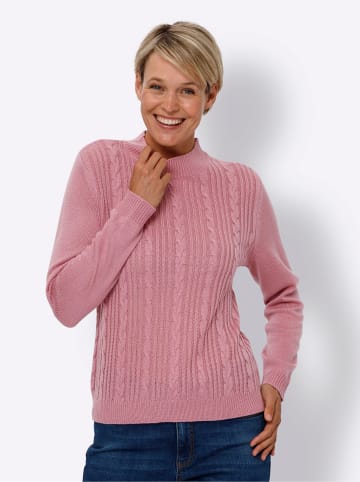 Sieh an! Langarm-Pullover in altrosa