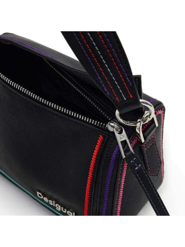 Desigual Cleo Black Phuket - Schultertasche Mini 22.5 cm (black) in schwarz