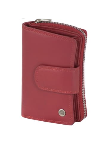 Greenburry Spongy Geldbörse Leder 13.5 cm in red