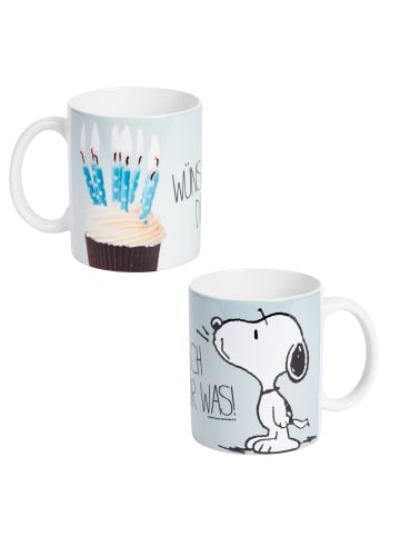 United Labels The Peanuts Tasse Snoopy - Wünsch dir was  320 ml in blau