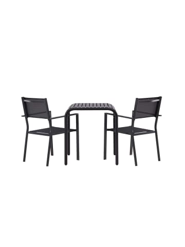 ebuy24 Gartenset Borneo 3-teilig Schwarz 70 x 70 cm