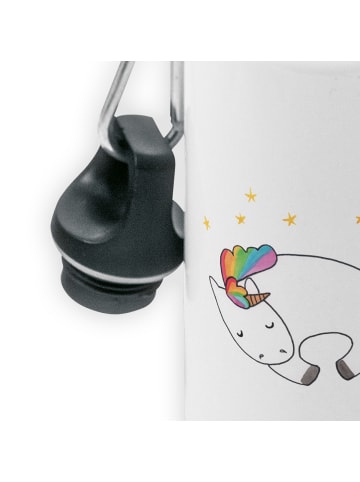 Mr. & Mrs. Panda Trinkflasche Einhorn Nacht ohne Spruch in Weiß