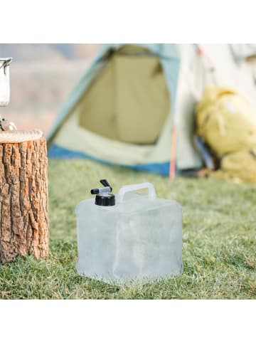 4 x Wasserkanister in Transparent/ Schwarz - 20 Liter