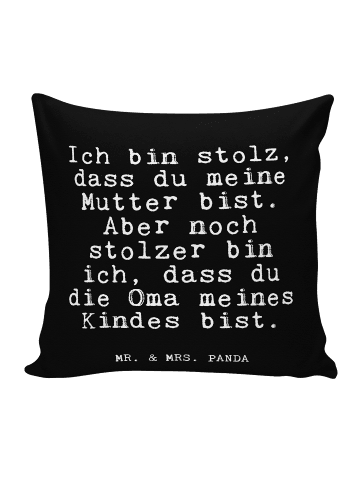 Mr. & Mrs. Panda Sofakissen Ich bin stolz, dass... mit Spruch in Schwarz