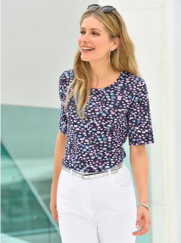 WITT WEIDEN Shirt in dunkelblau-bedruckt