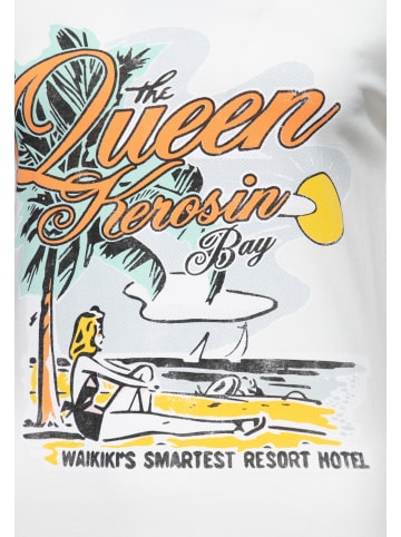 Queen Kerosin Queen Kerosin Print T-Shirt Queens Bay in offwhite