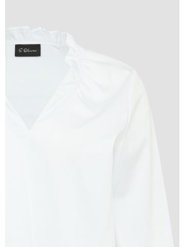 s.Oliver BLACK LABEL Bluse langarm in Weiß