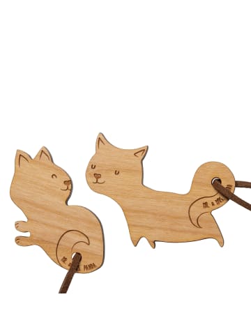 Mr. & Mrs. Panda paar schlüsselanhänger Katze Paar ohne Spruch in Braun