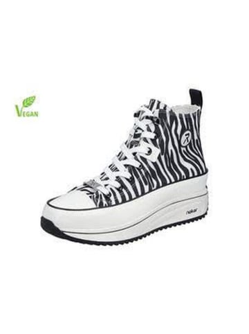 rieker Sneaker in weiss-zebra