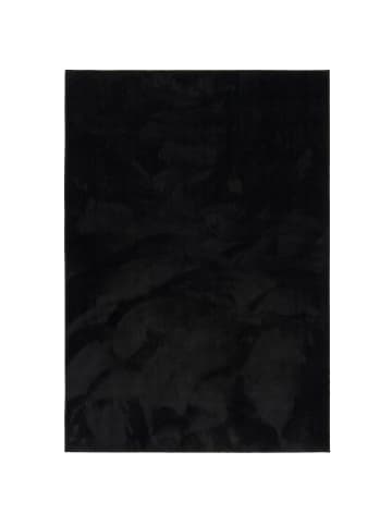 Snapstyle Luxus Super Soft Hochflor Langflor Teppich Deluxe in Schwarz