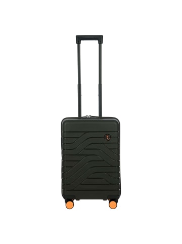 BRIC`s BY Ulisse - 4-Rollen-Kabinentrolley 55 cm (grey blue) in olive