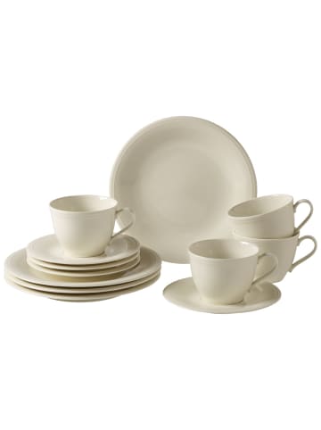 like. by Villeroy & Boch Kaffeeset 12tlg. Color Loop Natural in weiß