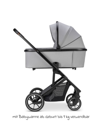 Osann Kombi-Kinderwagen Juntos bis 22 kg belastbar in grau,schwarz