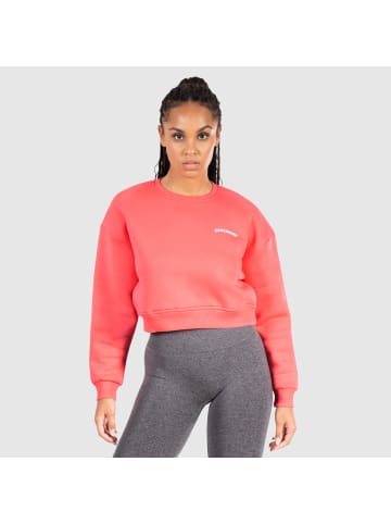 SMILODOX Crop Sweatshirt Sherry in Pink
