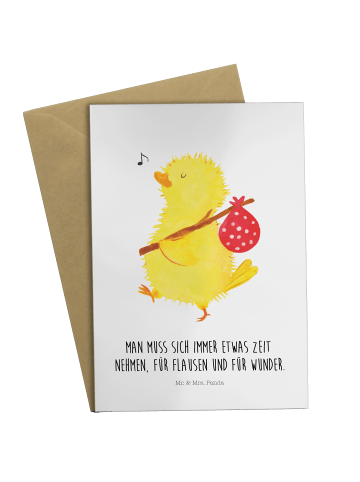 Mr. & Mrs. Panda firmungskarte Küken Wander mit Spruch in Weiß