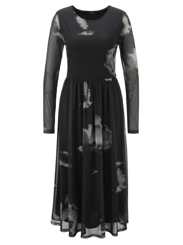Aniston CASUAL Midikleid in anthrazit -grau-hellgrau