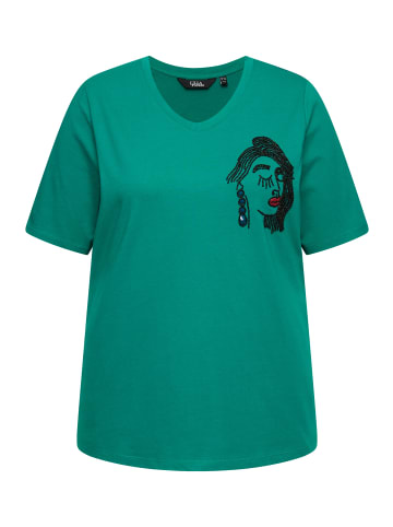 Ulla Popken Shirt in smaragd grün