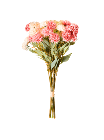 Beliani Künstlicher Blumenstrauß SILVEIRA in Rosa/Grün - (W) 40 x (H) 60 x (L) 40 cm