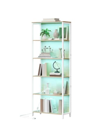 VASAGLE Standregal Barnet in Beige - (B)60 x (H)178 x (T)30.3 cm