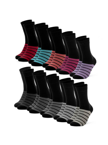 Occulto 10er Pack Farbige Socken Laura in Mix