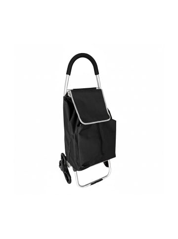 relaxdays Einkaufstrolley in Schwarz - 45 l