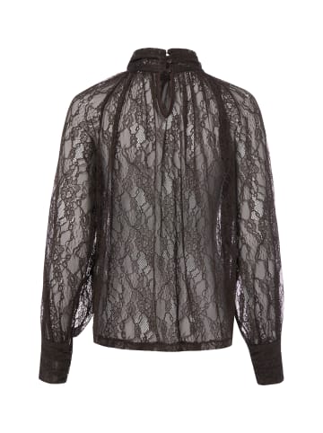 Marie Lund Spitzenbluse in schoko - 0002