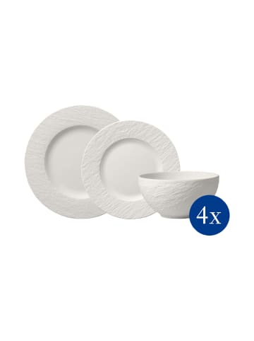 Villeroy & Boch Teller-Set Manufacture Rock in in weiß