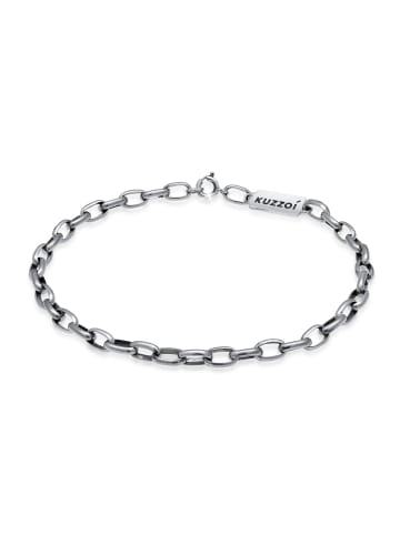 KUZZOI Armband 925 Sterling Silber in Schwarz