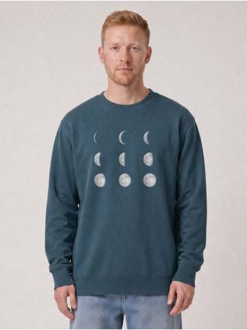 wat? Apparel Sweatshirt Moonphases in Petrol