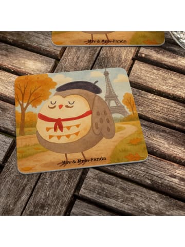 Mr. & Mrs. Panda Tischuntersetzer Eule Frankreich Design ohne Sp... in Weiß