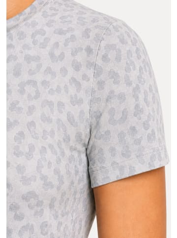 SMILODOX LEO T-Shirt Velvara in Grau Leo