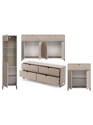 Feldmann-Wohnen Wohnzimmer-Set 4-teilig Caseres Kaschmir 444 / 38 / 184cm