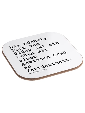 Mr. & Mrs. Panda Teeuntersetzer Die höchste Form von... mit Spruch in Weiß