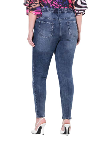 MIAMODA Jeans in blue denim