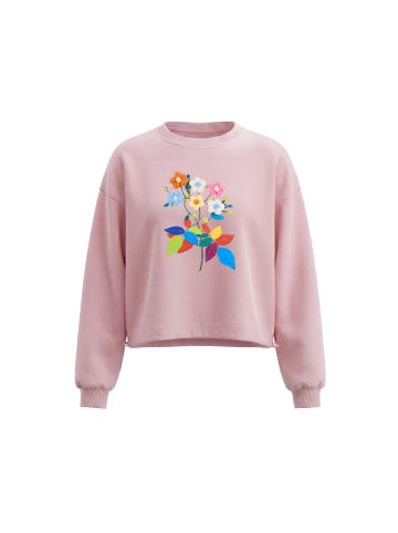IZIA Women Sweatshirt in Light Rose