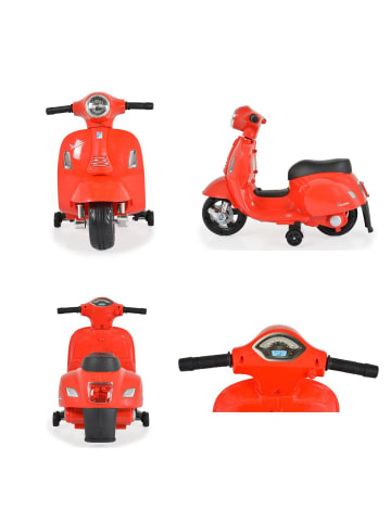 Moni Kinder Elektromotorrad Vespa in rot