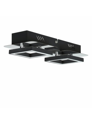 Licht-Erlebnisse Deckenlampe EEK F (B)12 x (L)28 x (H)5.8 cm in Schwarz Chrom