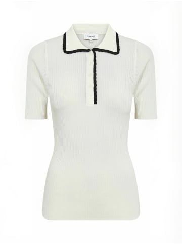 Levete Room Poloshirt LR-RYDE in 1001C - STAR WHITE COMBI