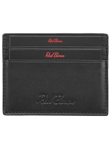 Red Baron Kreditkartenetui in Schwarz - (L) 9,8 x (B) 7,5 cm