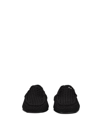 Dolce & Gabbana Schwarz Stoff Slip-On Loafer