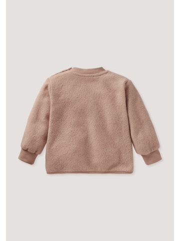 Hessnatur Hessnatur Fleece Sweatshirt aus reiner Bio-Baumwolle in helles terrakotta