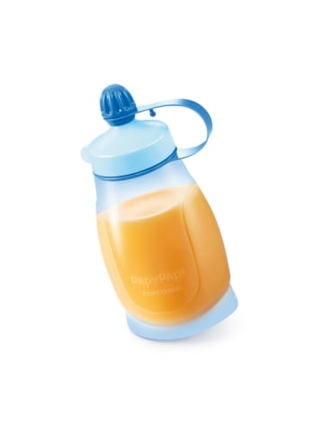 Tescoma Biegsame Trinkflasche und Löffel PAPU PAPI in babyblau