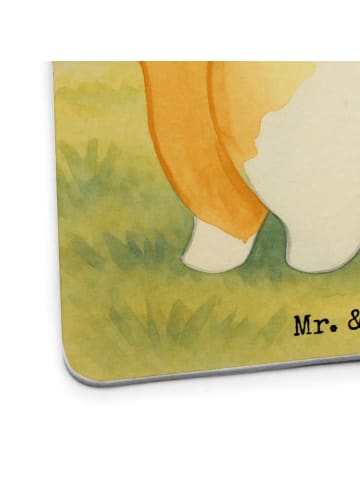 Mr. & Mrs. Panda Untersetzer Corgi Po Design mit Spruch in Weiß