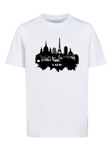 F4NT4STIC T-Shirt PARIS SKYLINE TEE UNISEX in weiß