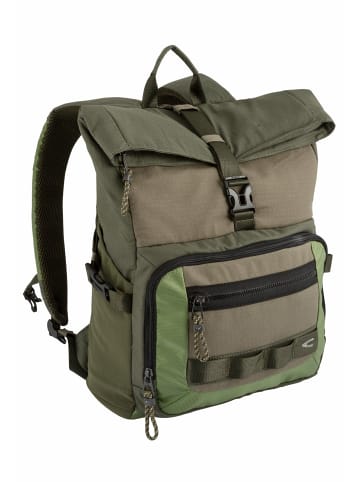 Camel Active Rucksack aus Baumwolle in modernem Look in Khaki