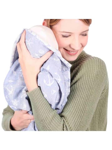 Schmusewolke Babydecke Musselin Ankerliebe 120x120cm